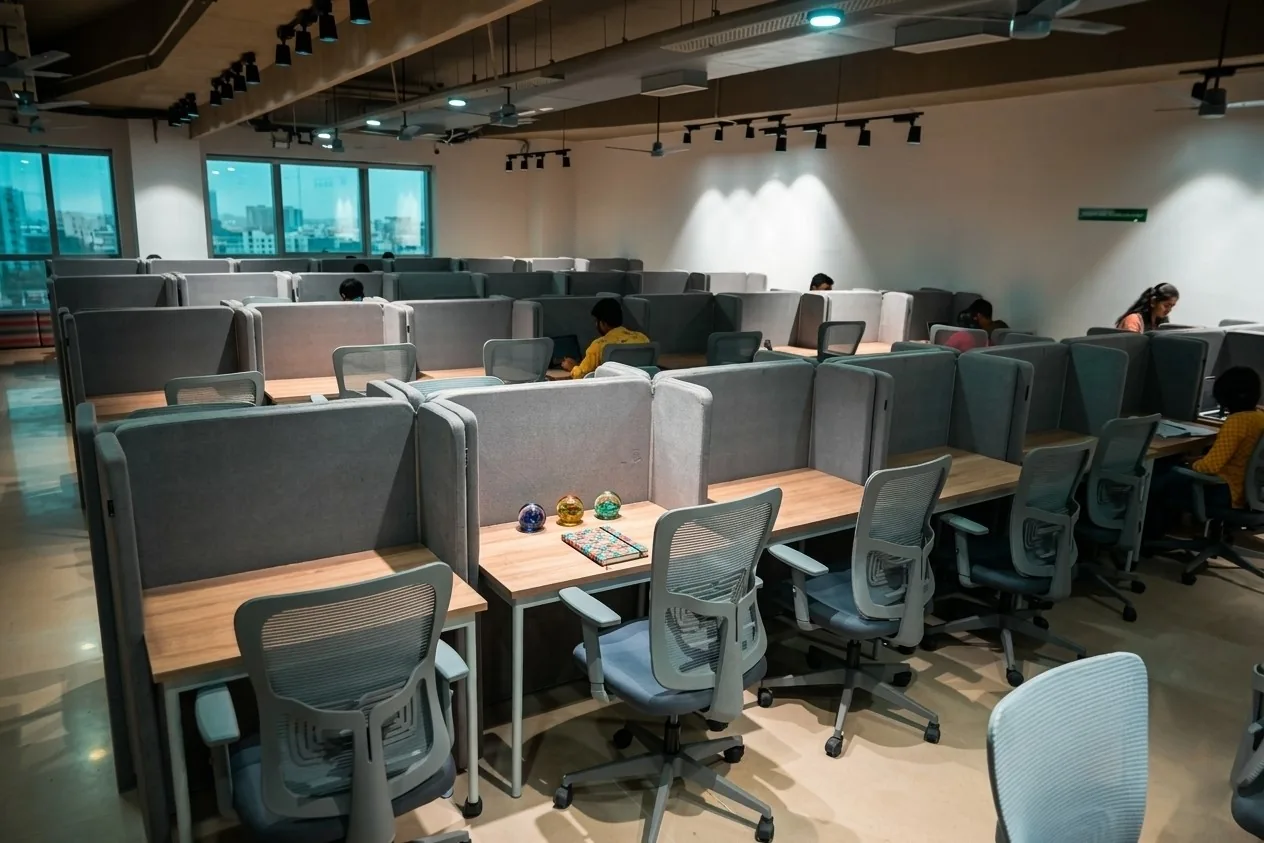 A well-organized book stacking zone featuring accessible shelving, clear categorization, integrated study tables, and warm finishes, creating an efficient and inviting environment for exploration.